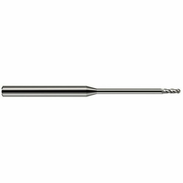 Harvey Tool 0.062in. 1/16 Cutter dia x 0.186in. Length of Cut x 0.95in. Reach Carbide Ball End Mill, 2 Flutes 753462
